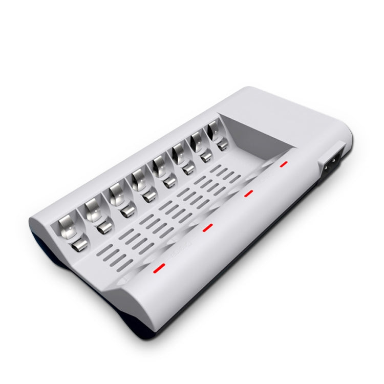 Caricabatterie 8 slot per batterie AA e AAA 100-240V