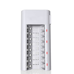 Caricabatterie 8 slot per batterie AA e AAA 100-240V