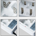Caricabatterie 220 V a 2 slot per batterie AA, AAA, C e D - immagine 5