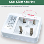 Caricabatterie 220 V a 2 slot per batterie AA, AAA, C e D - immagine 7