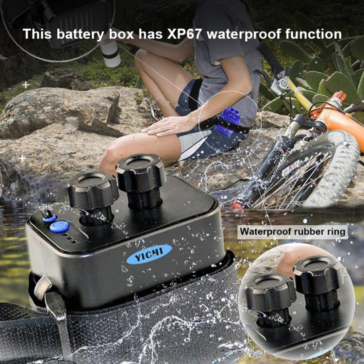 Scatola alimentazione mobile per 6 batterie 18650 con uscita USB