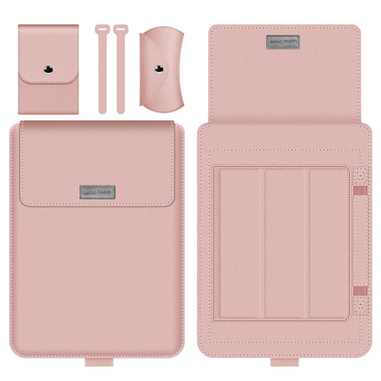 Borsa per laptop 13-14 pollici in pelle PU con accessori - immagine 2