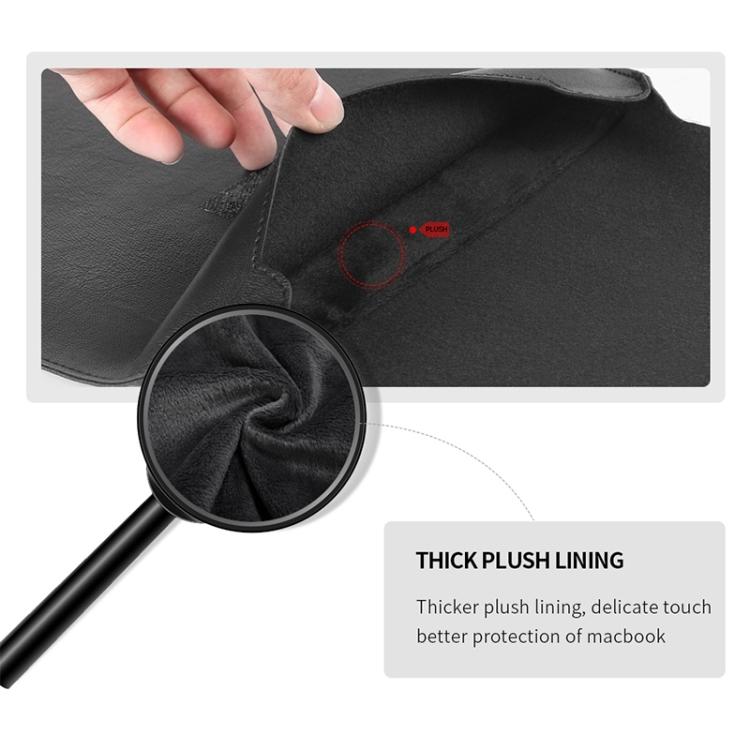 Borsa per laptop 13-14 pollici in pelle PU con accessori - immagine 8