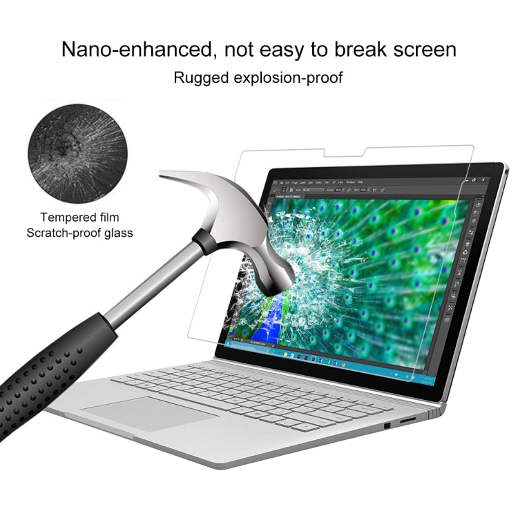 Pellicola vetro temperato 9H per Microsoft Surface Book 13.5"