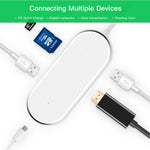 Hub USB-C 6 in 1 con HDMI 4K e lettore SD/TF