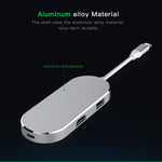 Hub USB-C 6 in 1 con HDMI 4K e lettore SD/TF