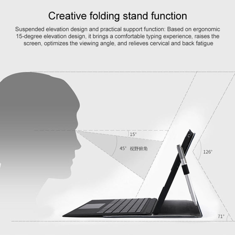 Custodia in pelle per Microsoft Surface Pro 7/7+ con supporto