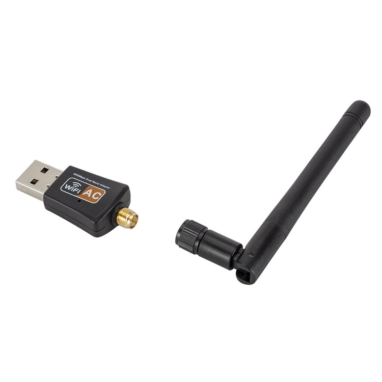 Adattatore WiFi USB dual band 600 Mbps con antenna esterna - immagine 4
