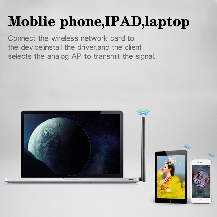 Adattatore WiFi USB dual band 600 Mbps con antenna esterna - immagine 7
