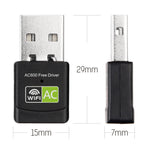 Adattatore WiFi USB Dual Band 600 Mbps