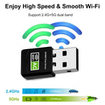 Adattatore WiFi USB Dual Band 600 Mbps