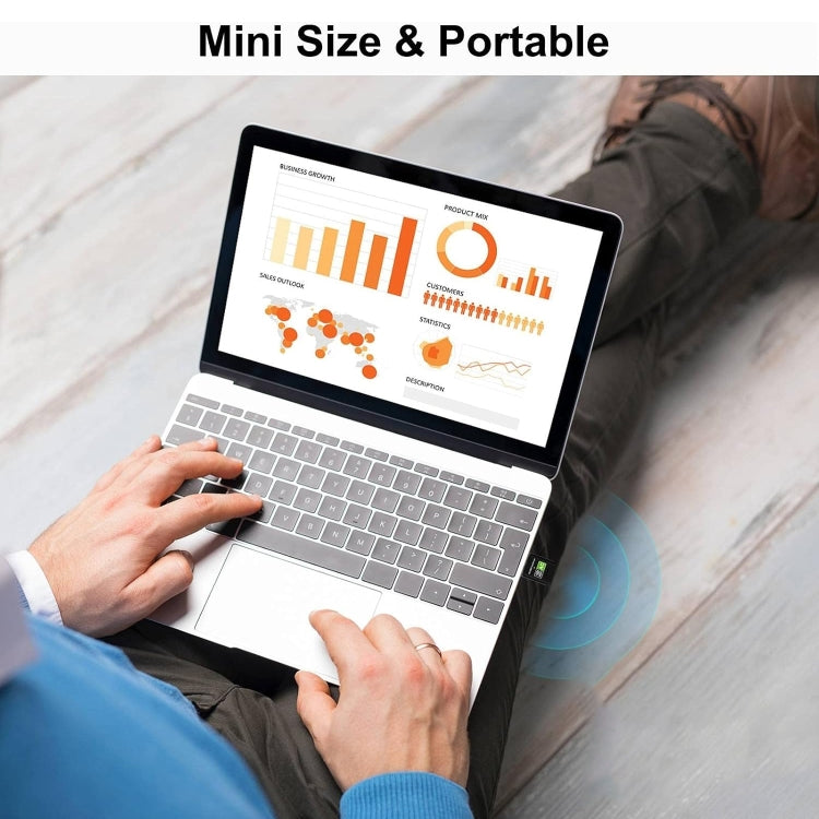 Adattatore WiFi USB Dual Band 600 Mbps