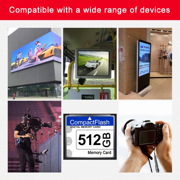 Scheda Compact Flash da 512 MB memoria flash