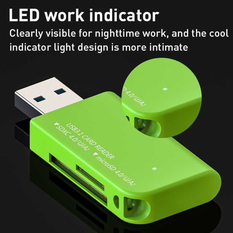 Lettore schede SD e TF USB 3.1 doppio slot