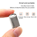 Mini disco flash USB 3.0 anello in metallo 128 GB