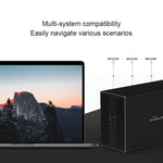 Custodia esterna RAID 3,5" 2 alloggiamenti USB-C