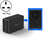 Custodia esterna RAID 3,5" 2 alloggiamenti USB-C