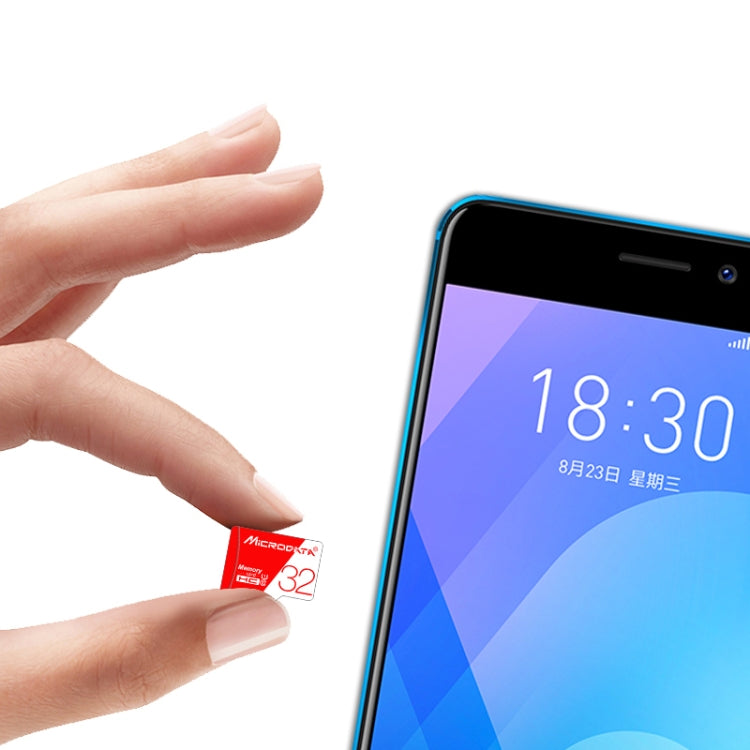 Scheda memoria MicroSD 128GB U3 MicroDATA rossa e bianca