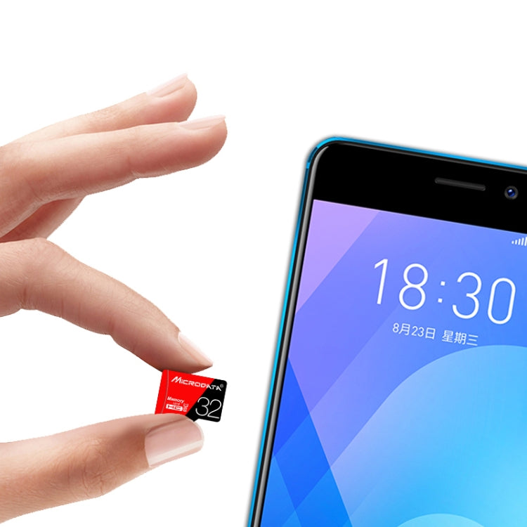 Scheda memoria MicroSD 64GB U3 Microdata rossa e nera