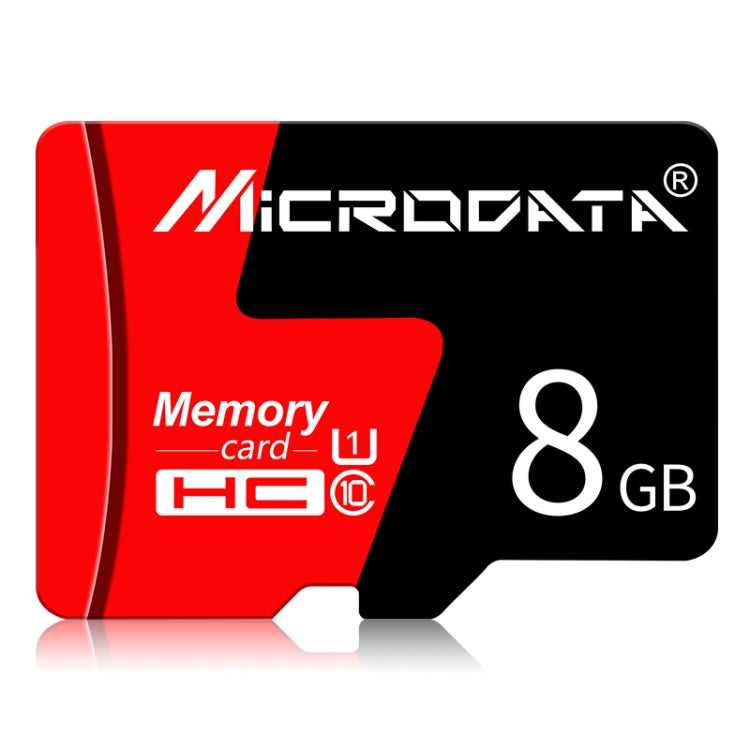 Scheda memoria Microdata 8GB U1 Micro SD rossa e nera