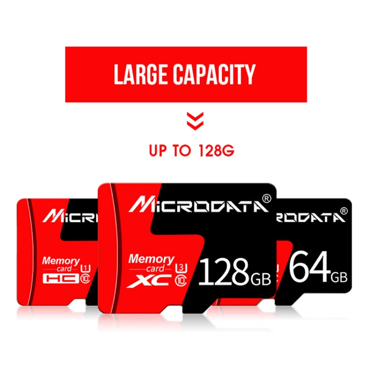 Scheda memoria Microdata 8GB U1 Micro SD rossa e nera