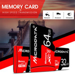 Scheda memoria Microdata 8GB U1 Micro SD rossa e nera
