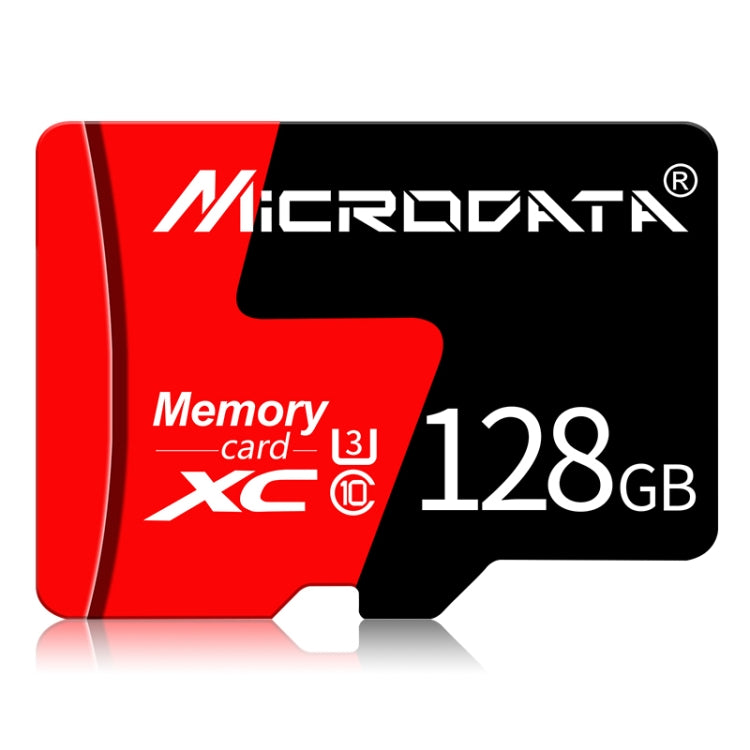 Scheda Micro SD Microdata 128GB U3 rossa e nera