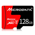Scheda Micro SD Microdata 128GB U3 rossa e nera - immagine 2