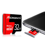 Scheda Micro SD Microdata 128GB U3 rossa e nera - immagine 3
