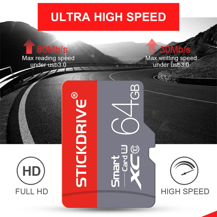 Scheda di memoria micro SD 16GB U1 rossa e grigia