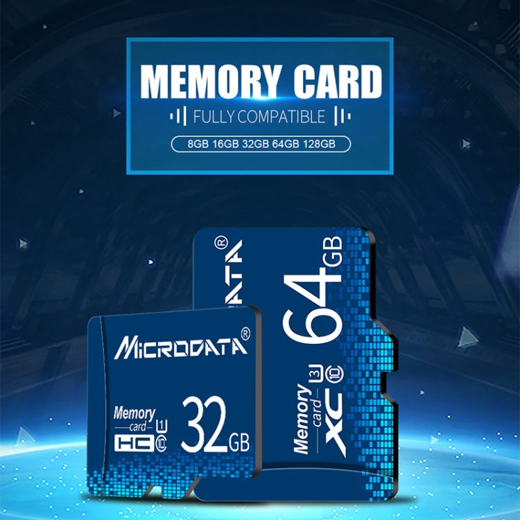Scheda memoria Microdata 32 GB U1 TF Micro SD blu