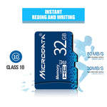 Scheda MicroSD Microdata 64 GB U3 blu fino a 80 MB/s - immagine 4