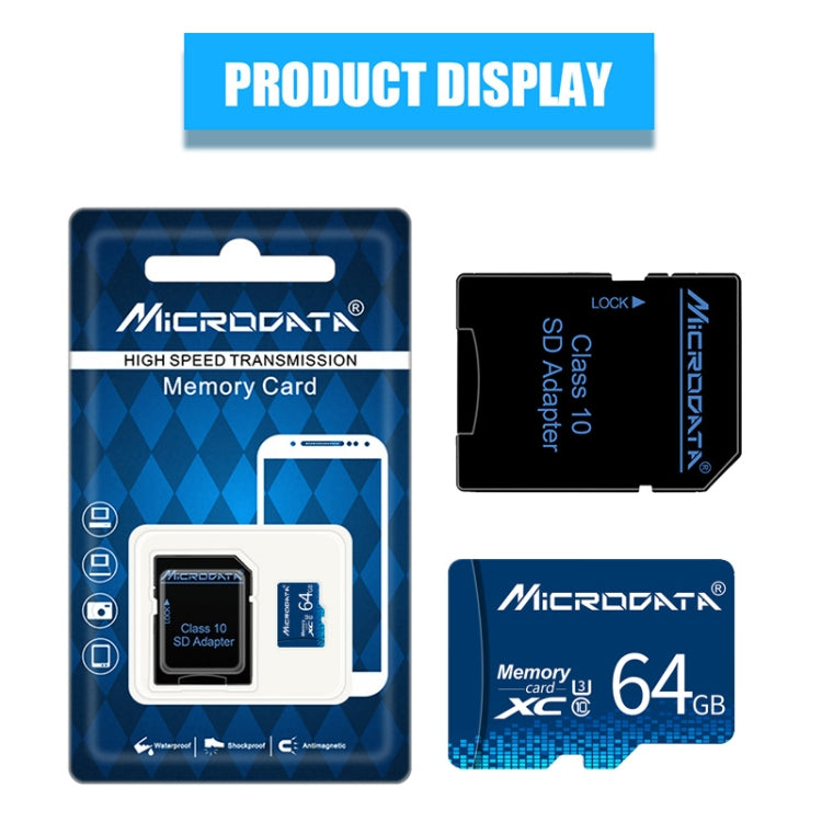 Scheda MicroSD Microdata 64 GB U3 blu fino a 80 MB/s - immagine 5