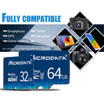 Scheda MicroSD Microdata 64 GB U3 blu fino a 80 MB/s - immagine 6