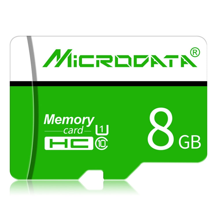 Scheda memoria Micro SD 8GB U1 verde e bianca