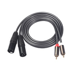 Cavo audio 2 RCA maschio a 2 XLR maschio, 1,5 m