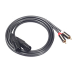 Cavo audio 2 RCA maschio a 2 XLR maschio, 1,5 m - immagine 2