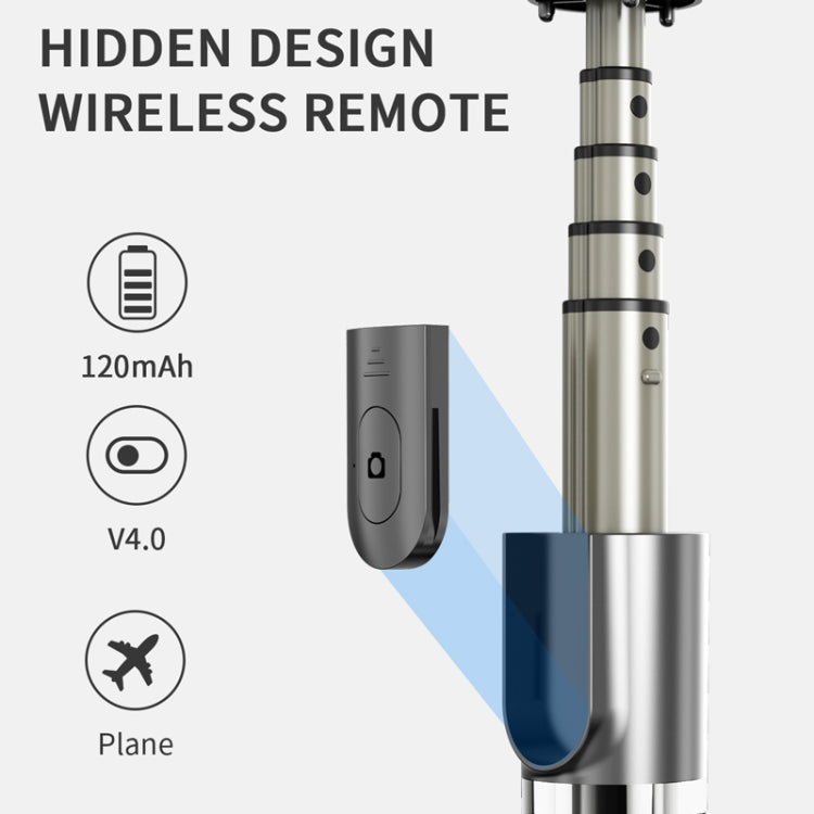 Bastone selfie pieghevole con treppiede Bluetooth in alluminio
