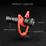 Microfono shotgun YELANGU MIC10 cardioide per DSLR e videocamere DV - immagine 14