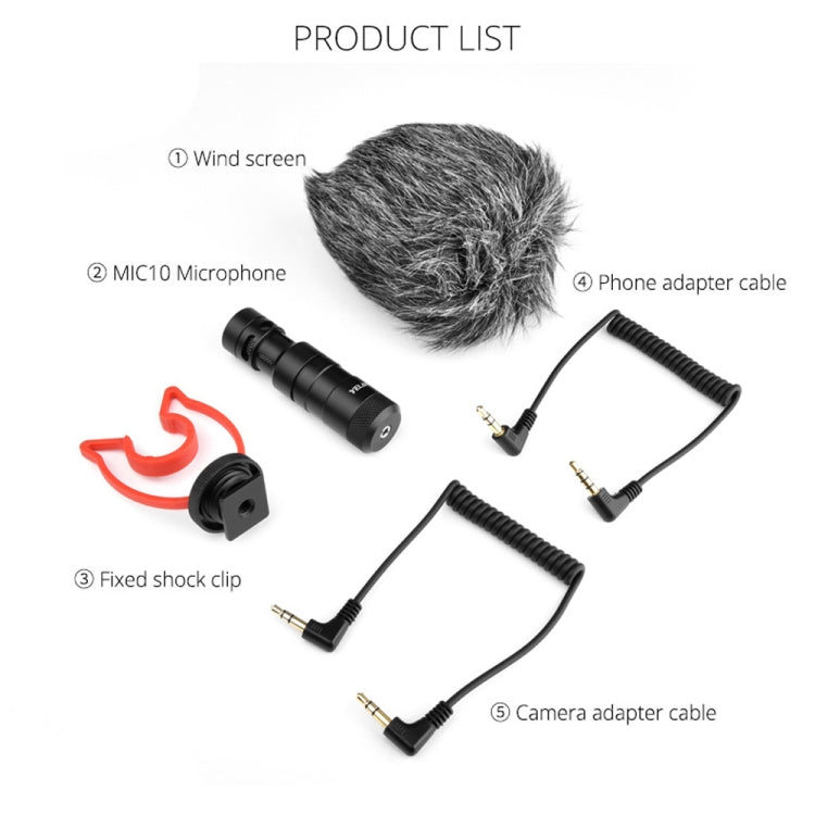 Microfono shotgun YELANGU MIC10 cardioide per DSLR e videocamere DV - immagine 16