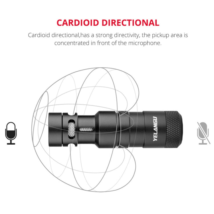 Microfono shotgun YELANGU MIC10 cardioide per DSLR e videocamere DV - immagine 9
