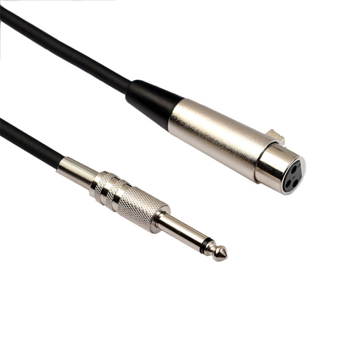 Cavo microfonico schermato XLR femmina a jack mono 6,35 mm, 5 m - immagine 2