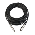 Cavo microfonico schermato XLR femmina a jack mono 6,35 mm, 5 m - immagine 3