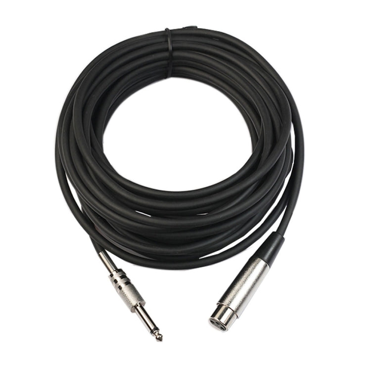Cavo microfonico schermato XLR femmina a jack mono 6,35 mm, 5 m - immagine 3