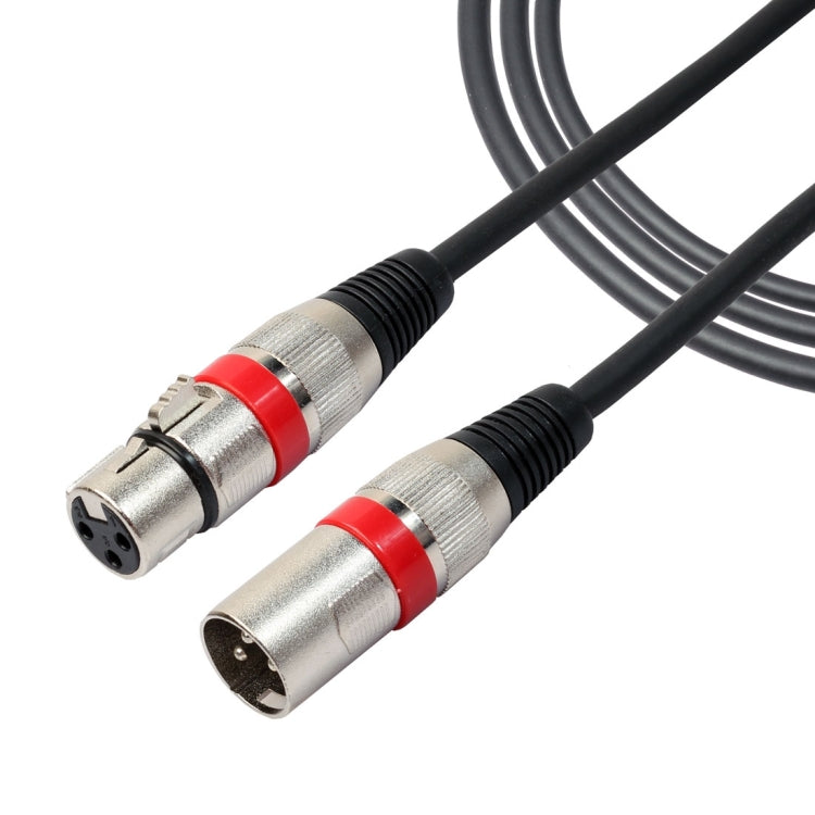 Cavo microfono XLR schermato 3 pin maschio-femmina, 3 m rosso