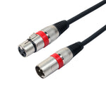 Cavo microfono XLR schermato 3 pin maschio-femmina, 3 m rosso - immagine 2