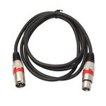 Cavo microfono XLR schermato 3 pin maschio-femmina, 3 m rosso - immagine 3