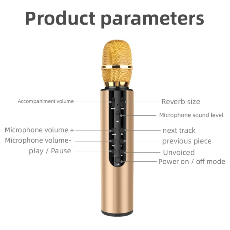 Microfono karaoke K3 Bluetooth 5.0 con audio stereo - immagine 4
