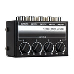 Mixer audio passivo stereo CX400 a 4 canali RCA