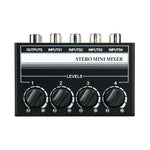 Mixer audio passivo stereo CX400 a 4 canali RCA - immagine 2